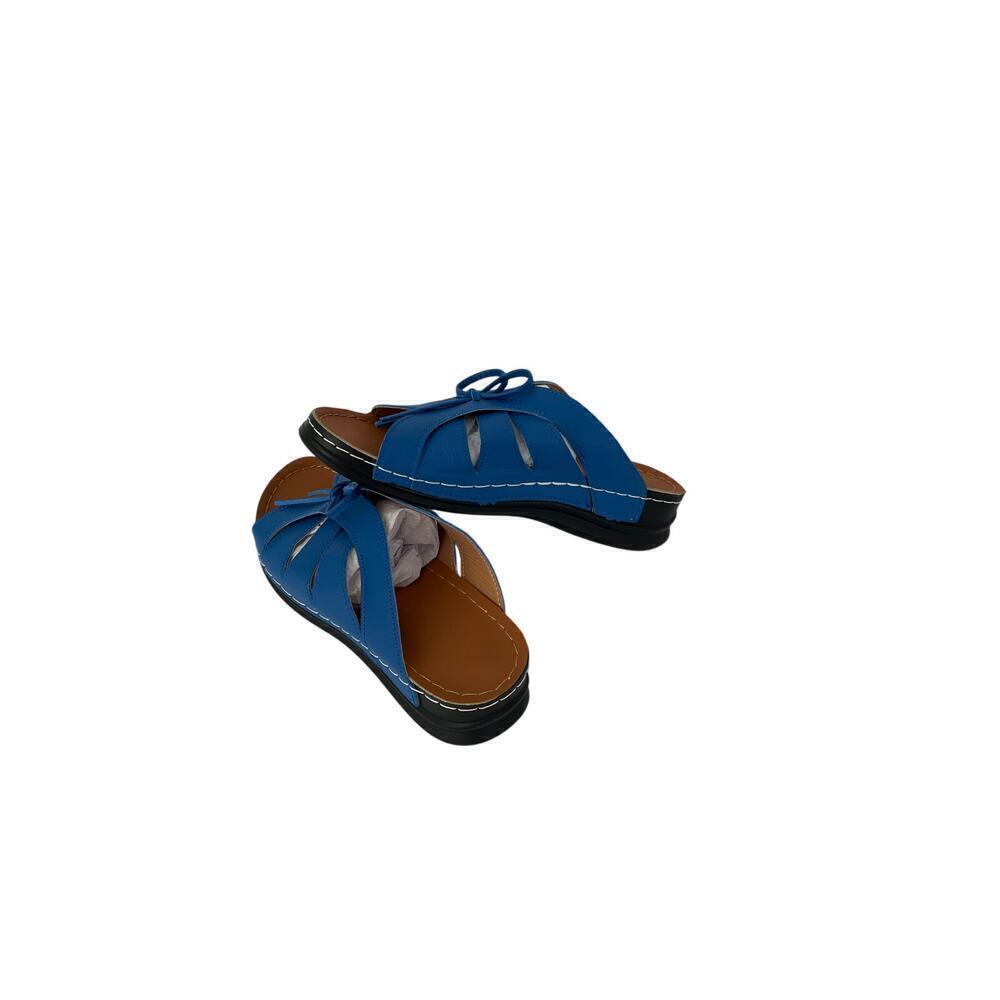 New Women Cute BlueFront Bow Slide on slipper Size 41 (US 10) - Picture 4 of 8